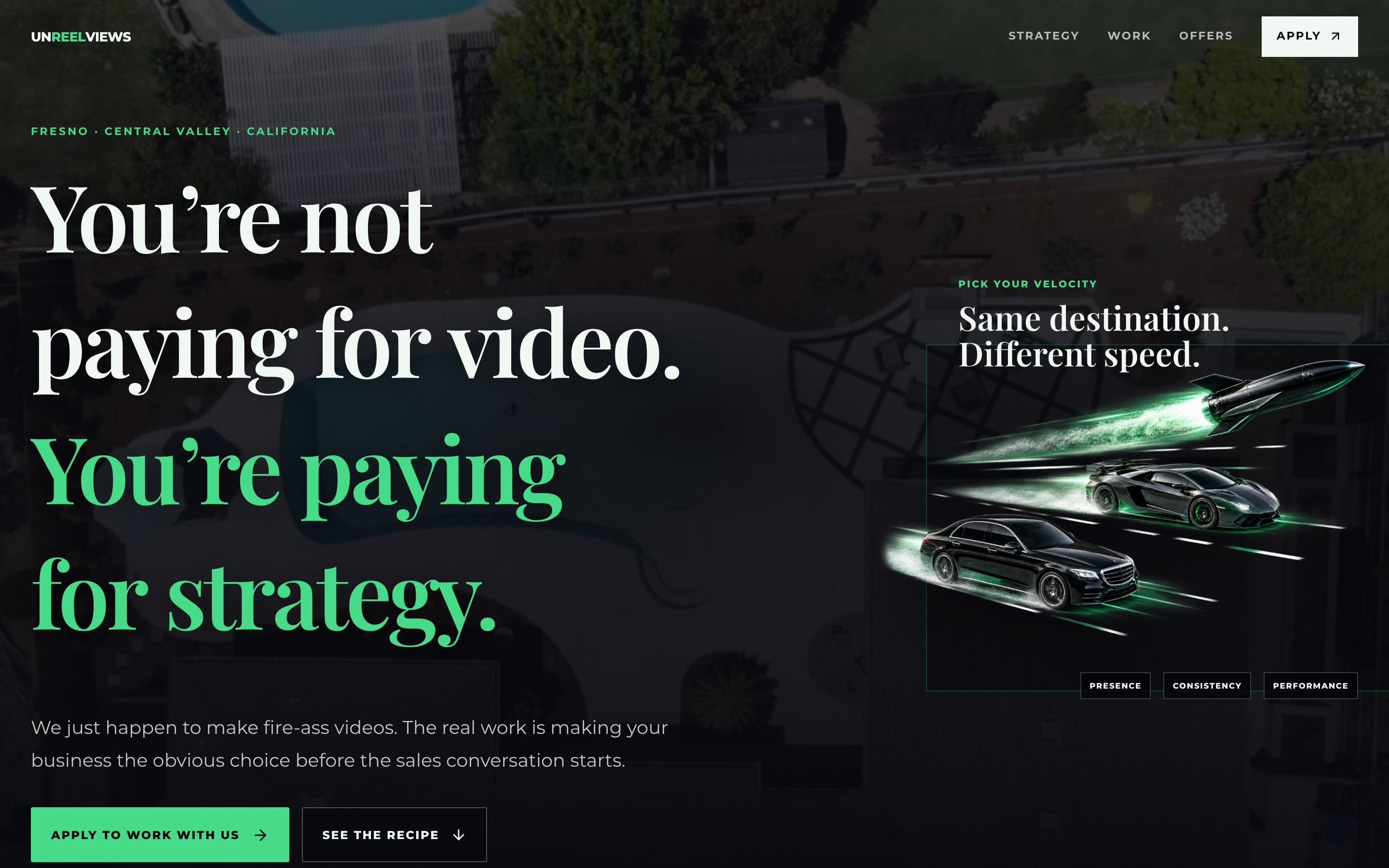 Unreelviews website, Fresno